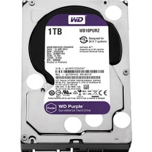 Esranın Dünyası Wd 3.5 Purple 1tb 5400RPM 64MB Sata3 Güvenlik HDD WD10PURZ (7/24) (Ithalatçı)