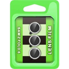 Erdo Ticaret Samsung Galaxy Z Fold 6 Raze Metal Kamera Lens - Gümüş