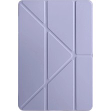 K-Yonlineticaret Xiaomi Pad 7 Pro Kılıf Kalemlikli Mars Tablet Kılıfı - Açık Mor