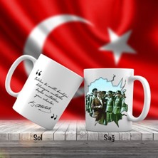 Asilmeydan Askerleri Selamlayan Sivil Mustafa Kemal Atatürk - Atatürk'ün Sözleri -Kupa Bardak