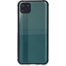 Newface Realme C11 Kılıf Miami Şeffaf Silikon - Lacivert