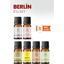Aroviva Berlin 6’lı Oda Kokusu Seti – Buhurdanlık Yağı, Difüzör Esansı ve Esansiyel Uçucu Yağ (10ML x 6)