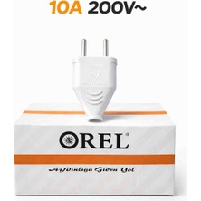 Orel Yassı Erkek Fiş Beyaz 5 adet