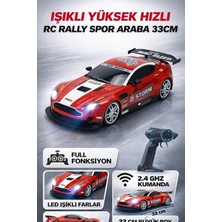 Trendzone Uzaktan Kumandalı Full Fonksiyon Şarjlı Işıklı Yüksek Hızlı Rc Rally Spor Araba 33CM