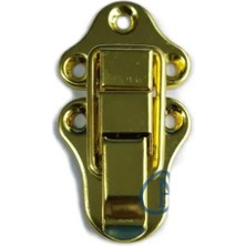 Shoplet Eco Lounge Sandık, Kutu Klipsi, Ön Kilidi - 72X40MM, Altın, 1 Adet