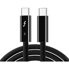 Levels Thunderbolt 5 Kablo 1m, 16K 30Hz Görünütü, 120GBPS Data, 240W Hızlı Şarj (Levels-Tb5-1m)