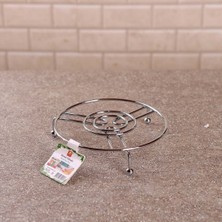 Meli Collection Lüks Krom Kaplama Kalın Metal Nihale – Isıya Dayanıklı Estetik Sunum Altlığı