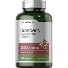 Horbaach Horbäach Cranberry Concentrate Extract Pills + Vitamin C 120 Caps Women And Men Triple Strength Ultimate Potency Formul