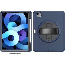 K-Yonlineticaret Ipad 2022 10.9 (10.nesil) Kılıf Hand Strap Tablet Kılıfı - Lacivert