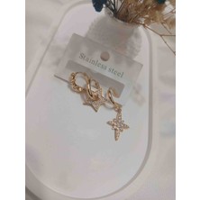 Kudretli Takılar Çelik Küpe