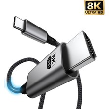 Levels Type-C HDMI Kablo 1.8m, 8k 60Hz, HDMI 2.1 (Levels-Ch8-1.8m)