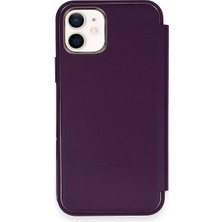 Negok Newface Iphone 12 Kılıf Dolpin Kapaklı - Derin Mor