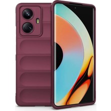 K-Yonlineticaret Realme 10 Pro 5g Kılıf Optimum Silikon - Bordo