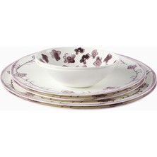 Serax Marni Dark Viola Anemone Milk Porselen Tabak ve Kase Seti