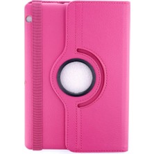 K-Yonlineticaret Huawei Mediapad T3 10 / 9.6 Kılıf 360 Tablet Deri Kılıf - Pembe