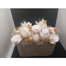 Minaşk Candle Taş Tozu Döküm Kalıp Çiçek