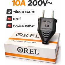 Orel Yassı Erkek Fiş Siyah 5 Adet