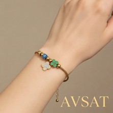 Melike Steel Yonca Nazar Çelik Bileklik