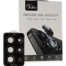 K-Yonlineticaret Joko Samsung Galaxy S23 Ultra Pvd Metal Kamera Lens - Siyah