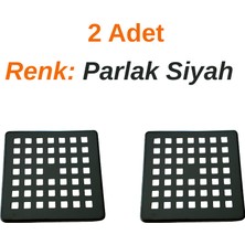 Sofdekor 2 Adet Paslanmaz Çelik Yer Süzgeci Izgarası 10X10 Uyumlu