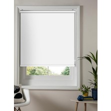 YS Perde Tasarım Modern Blackout %100 Karartma Çizilmez Stor Perde Alüminyum Kasalı Yüksek Kaliteli  - Beyaz BLACKOUT/V001