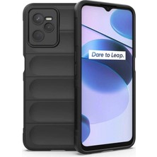 K-Yonlineticaret Realme C35 Kılıf Optimum Silikon - Siyah