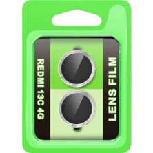 Erdo Ticaret Xiaomi Redmi 13C Raze Metal Kamera Lens - Gümüş