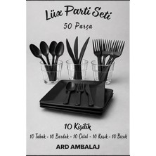 Rubikap 🎉 Lüks Parti Seti 50 Parça – 10 Kişilik