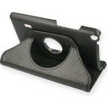 K-Yonlineticaret Huawei Mediapad T3 7 Kılıf 360 Tablet Deri Kılıf - Siyah