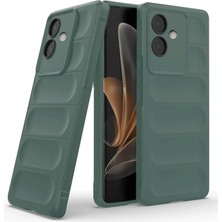 K-Yonlineticaret Oppo A3 Kılıf Optimum Silikon - Koyu Yeşil