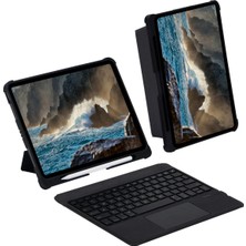 Newface T5209D Ipad Pro 12.9 (2021) Kılıf Inter Ledli Klavyeli Tablet Kılıfı - Siyah