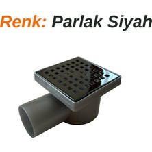 Sofdekor 10X10 Plastik Çerçeveli Yer Süzgeci Duş Kanalı Izgara - Yatay Çıkış 50MM