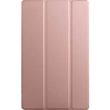 K-Yonlineticaret Lenovo M10 Hd X306F Kılıf Tablet Smart Kılıf - Rose Gold