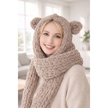 Puffy Balaclava Kulaklı, Bere, Şapka, Atkı