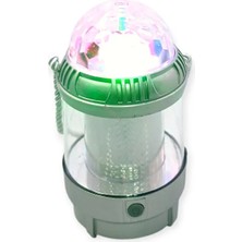 Mustran Powerbank Özellikli Döner Disco Topu Şarjlı Pilli Kamp Lambası Gece Lambası 20 W