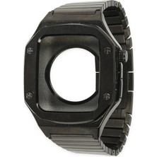 Newface Apple Watch 44MM KR409 Metal Kordon - Siyah