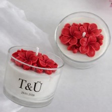 Minaşk Candle Serenity Bond Soya Mum Cam Kırmızı