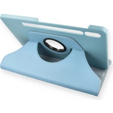 K-Yonlineticaret Samsung Galaxy T860 Tab S6 10.5 Kılıf 360 Tablet Deri Kılıf - Turkuaz