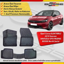 Opel Corsa Paspas Elektrikli Araca Özel  2019 Sonrası Için Derin Havuzlu Paspas Bosse North Serisi