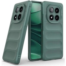 K-Yonlineticaret Xiaomi Redmi Note 14 Pro 4g Kılıf Optimum Silikon - Koyu Yeşil