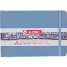 Talens : Art Creation Sert Kapaklı Eskiz Defteri : Lake Blue : 21 x 14.8 cm (80 Sayfa - 140 Gr)