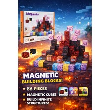 Aksoy Toys Magnivity Manyetik Bloklar 86 Parça Manyetik Küpler