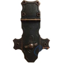 Alem Dekoratif Anahtarlı Sandık Askısı - 40X65MM, Oksit, 1 Adet