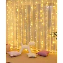 Perde LED Işık 300 LED 10 Sarkıt 8 Modlu Uzaktan Kumandalı 3x3 Metre Peri Telli Torima Lw7