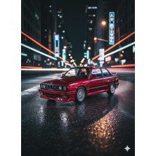 Aksoy Toys Bmw M3 Parlak Kırmızı (E30) Bmw M3 Diecast Araba Bmw