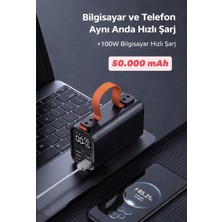 Azurtech Pd 100W Hızlı Şarjlı Dizüstü Bilgisayar Powerbank 50.000 Mah Dış Mekân Taşınabilir Güç Kaynağı (Alüminyum Alaşımlı)