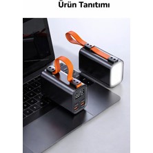 Azurtech Pd 100W Hızlı Şarjlı Dizüstü Bilgisayar Powerbank 30.000 Mah Dış Mekân Taşınabilir Güç Kaynağı (Alüminyum Alaşımlı)