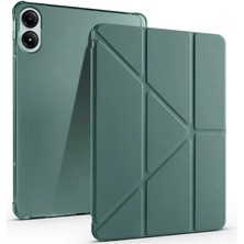 K-Yonlineticaret Xiaomi Redmi Pad Se 4g Kılıf Kalemlikli Mars Tablet Kılıfı - Koyu Yeşil
