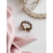 Fayra Accessories Zirkon Taşlı Su Yolu Yüzük