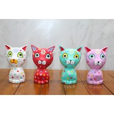 Uslucan Alışveriş Ahşap Tekli Kedi